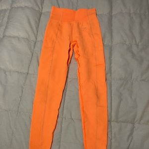 Gymshark ultra seamless orange leggings size S